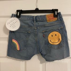 Painted Levi shorts